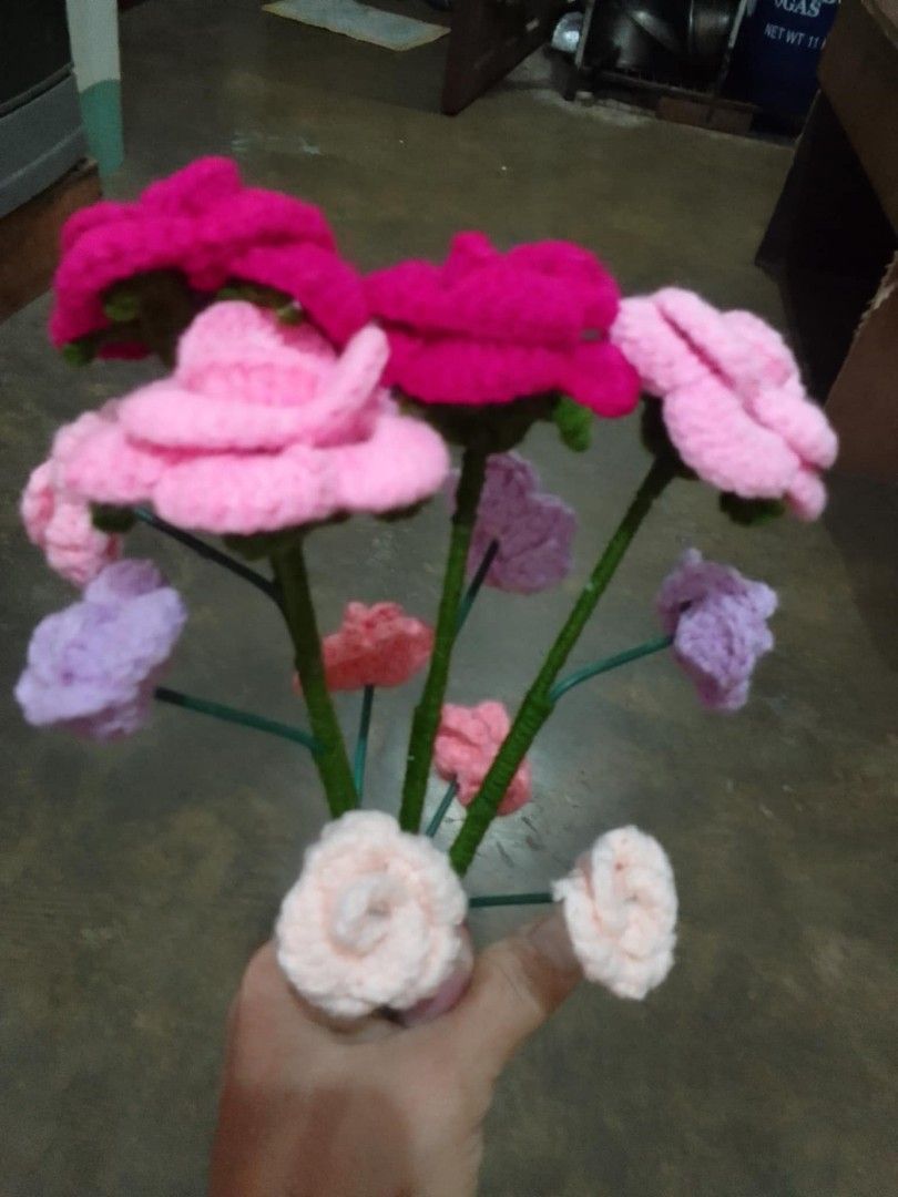 Made to order Crochet Flowers (Category: Handmade Craft) located in Manila. Submitted by chedelm (Listing ID 1336913340, Image 1). Description: souvenirs for birthday parties or any occassions or just personal why not😊 65 each 59 each for order 10pcs and above ( but still negotiable) you can request or choose what color you like 🧶 for bulk orders pls book in advance(15-30 days depending on the number of orders).