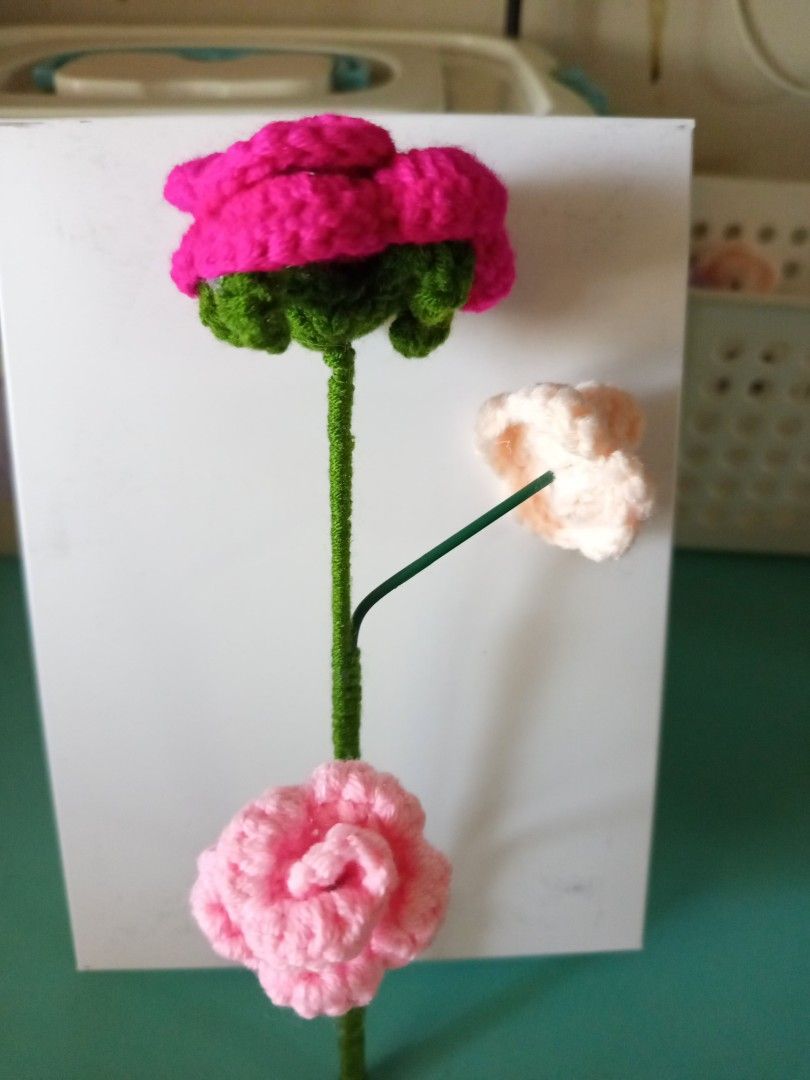 Made to order Crochet Flowers (Category: Handmade Craft) located in Manila. Submitted by chedelm (Listing ID 1336913340, Image 3). Description: souvenirs for birthday parties or any occassions or just personal why not😊 65 each 59 each for order 10pcs and above ( but still negotiable) you can request or choose what color you like 🧶 for bulk orders pls book in advance(15-30 days depending on the number of orders).