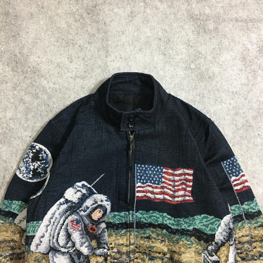 Saint Laurent Moon Landing Jacket Saint Laurent Moon Tapestry