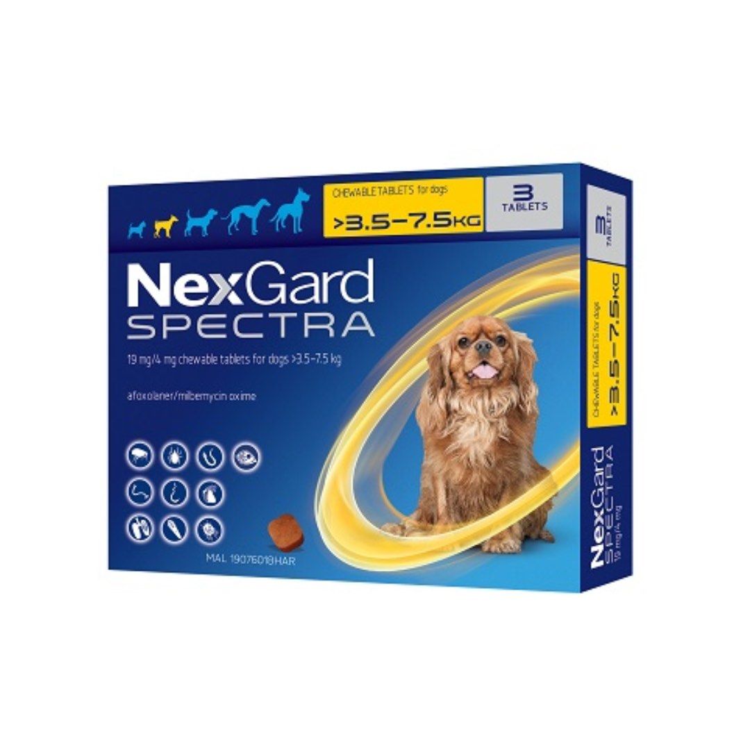 Nexgard Spectra 3.5kg 7.5kg Pet Supplies Health Grooming on Carousell