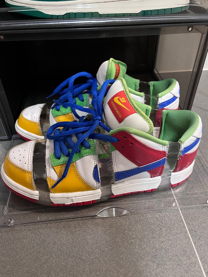 喜歡來議價🉐Nike Dunk US9 原盒全配含運, 他的時尚, 鞋類, 運動