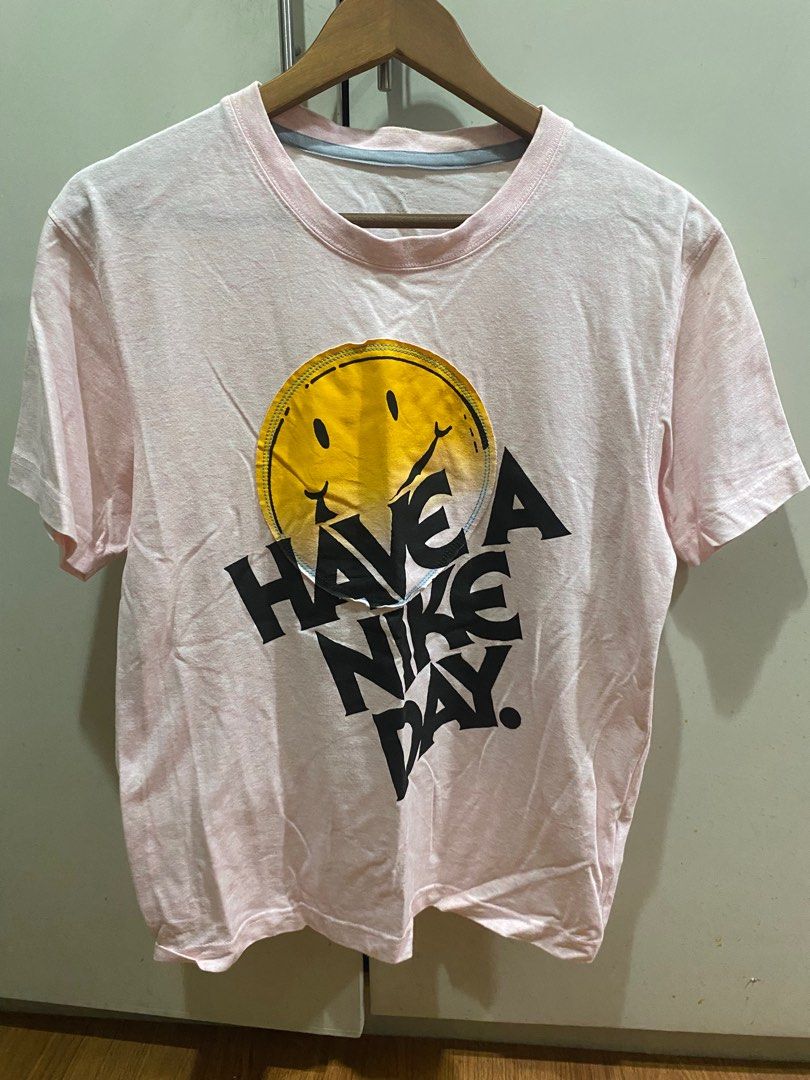 Nike have a nike day print pink shirt Men s Fashion Tops Sets Tshirts Polo Shirts on Carousell