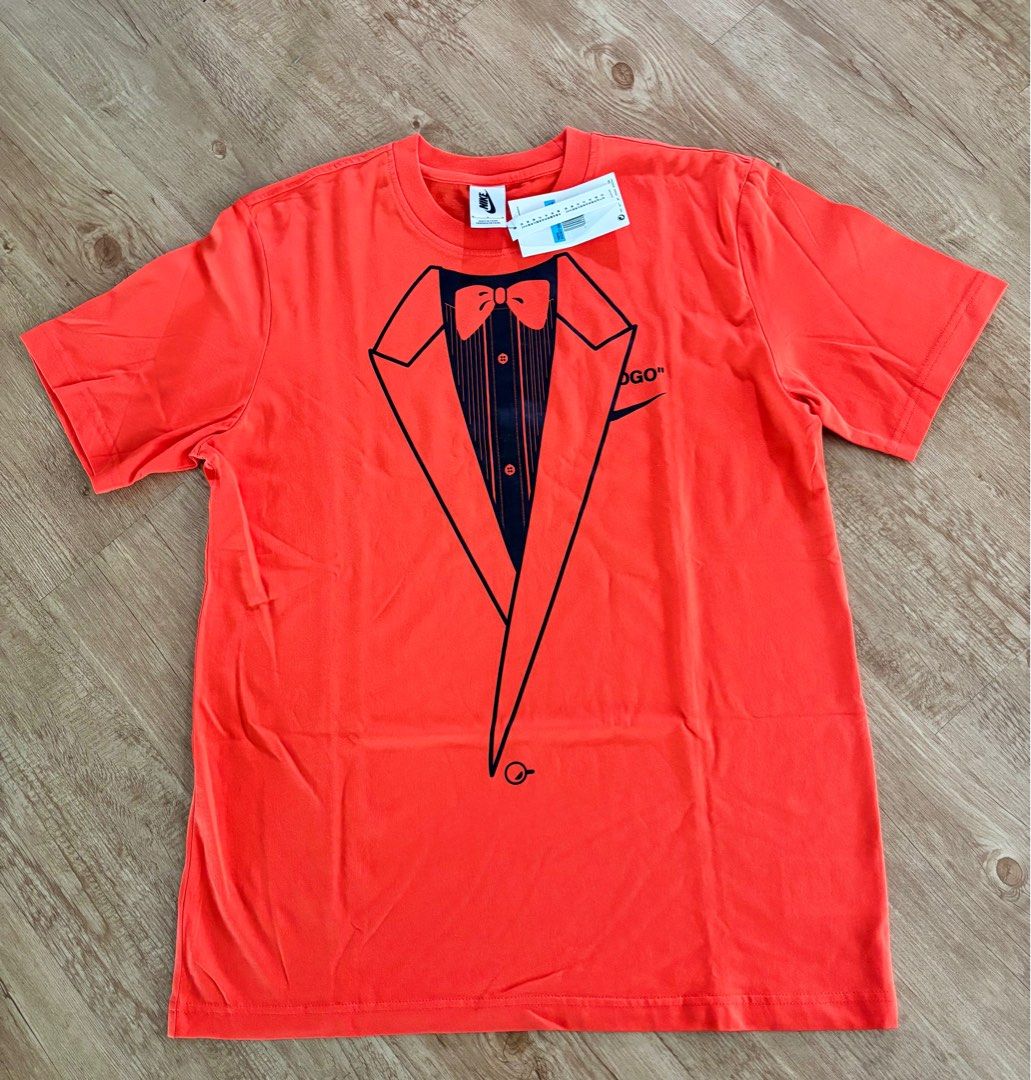 Off White x Nike NRG A6 Tee Orange size M Men s Fashion Muslim Wear Tops on Carousell