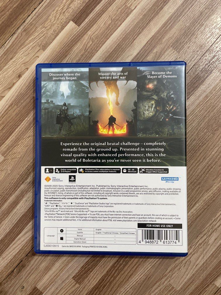 OFFICIAL Demon’s Souls PS5 Game (Category: PlayStation) located in Quezon City. Submitted by sofiaflorenzo (Listing ID 1336907635, Image 2). Description: OFFICIAL PS5 game Perfectly working Bought from datablitz Price is negotiable SRP: ₱3,490.