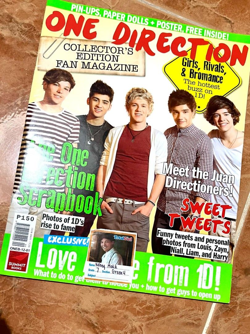 One Direction Book & Magazines (Category: Magazines) located in Santo Tomas. Submitted by knathrift (Listing ID 1336984957, Image 3). Description: •Unauthorized 1D Book - 250 •3 One Direction Magazines - 250 Rfs: Decluttering Note: There are signs of being stored for some time. Please manage your expectations. Mode of Payment: [GCash + Shipping Fee] Mode of Delivery: [J&T].
