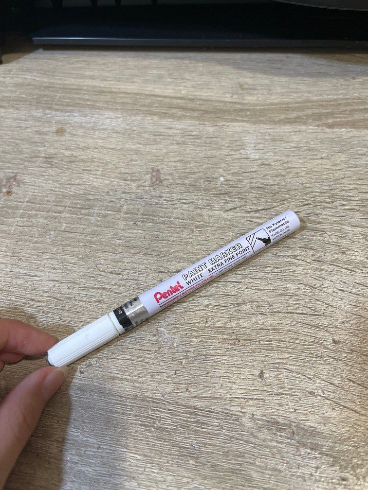 Pentel white paint marker, Hobbies Toys, Stationery Craft