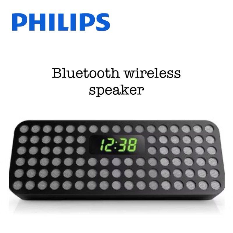 Philips bluetooth wireless speaker SBT310 (Category: Soundbars, Speakers & Amplifiers) located in Makati City. Submitted by coollections (Listing ID 1336939058, Image 1). Description: Philips bluetooth wireless speaker SBT310 Brand new No box 220 volts - Bluetooth technology for wireless streaming - LED clock display - Bass reflex system to enhance sound - can be wireless (can be operated using batteries 4 double A) - 3.5-mm input for wired conne