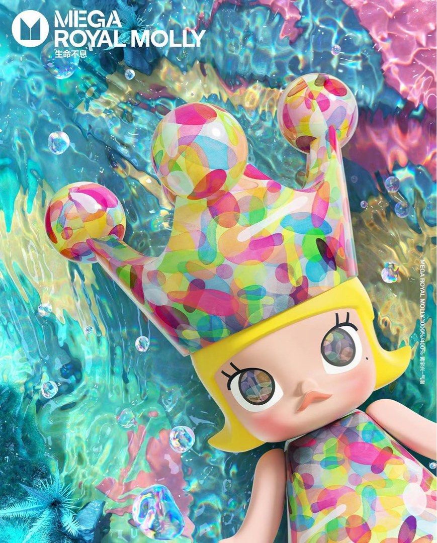 PO: Popmart Royal Mega Molly ART Series - Huang Yuxing Bubbles 400