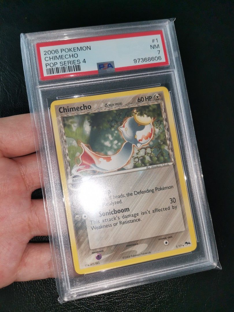 Pokemon cards POP Series 4 Delta Species Chimecho PSA 7 (POP 2 ...