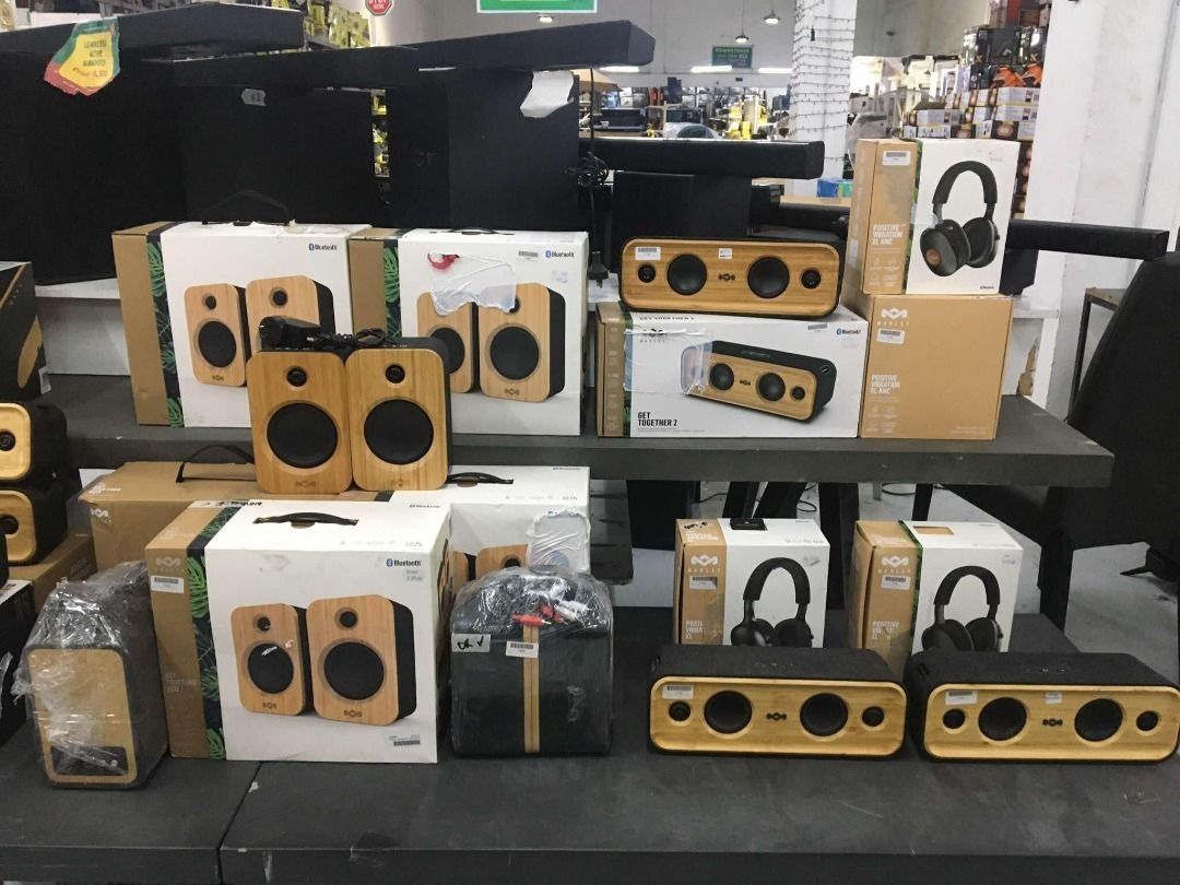 Restock!! Affordable Marley Headphone, Turntable and Speaker (Category: Soundbars, Speakers & Amplifiers) located in Muntinlupa City. Submitted by aussie.surplustore (Listing ID 1336899263, Image 2). Description: Presenting our new stocks for MARLEY UNITS!🔊 🎧 Available here at Muntinlupa Branch! Don't miss out on these eco-friendly and high-quality audio gems. 🎧 🎶 Pm us now for orders. 🛒 🛍️ -- Please note: As surplus stocks are constantly m