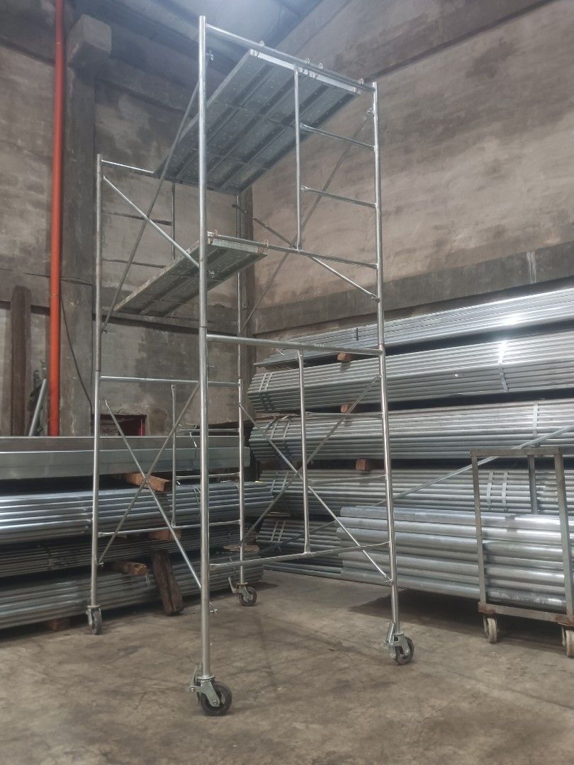 SCAFFOLDING SET REKTA PAGAWAAN (Category: Construction & Building Materials) located in Valenzuela. Submitted by elizabeth.nietes (Listing ID 1336874530, Image 1). Description: SALE ‼️ SALE ‼️ 💯 SCAFFOLDING SET SCH 20/40 SET INCLUSION 2 HFRAME 2 CROSSBRACE 4 JOINTPINS REKTA TAYO SA PAGAWAAN PRICE STARTS @ 1,649 / SET 🤙 TARA USAP TAYO SABAY DEAL ALSO AVAILABLE STEEL PLANKS LADDER CASTER WHEEL FOR ORDERS OR INQUIRY CALL / PM/ VIB..ER : 0927 342 8