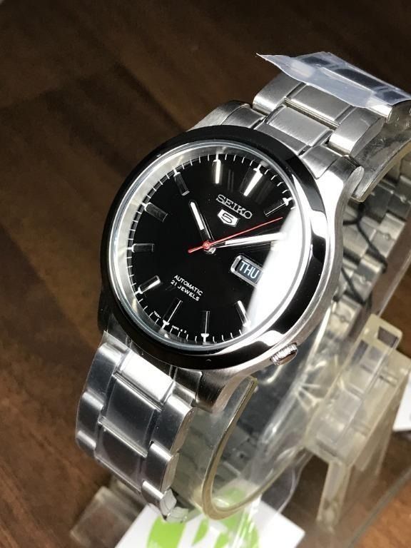 Seiko 5 SNK795 Unisex Automatic Black Dial Stainless Steel Watch snk795 snk795k1 Brand New In Box Men s Fashion Watches Accessories Watches on Carousell
