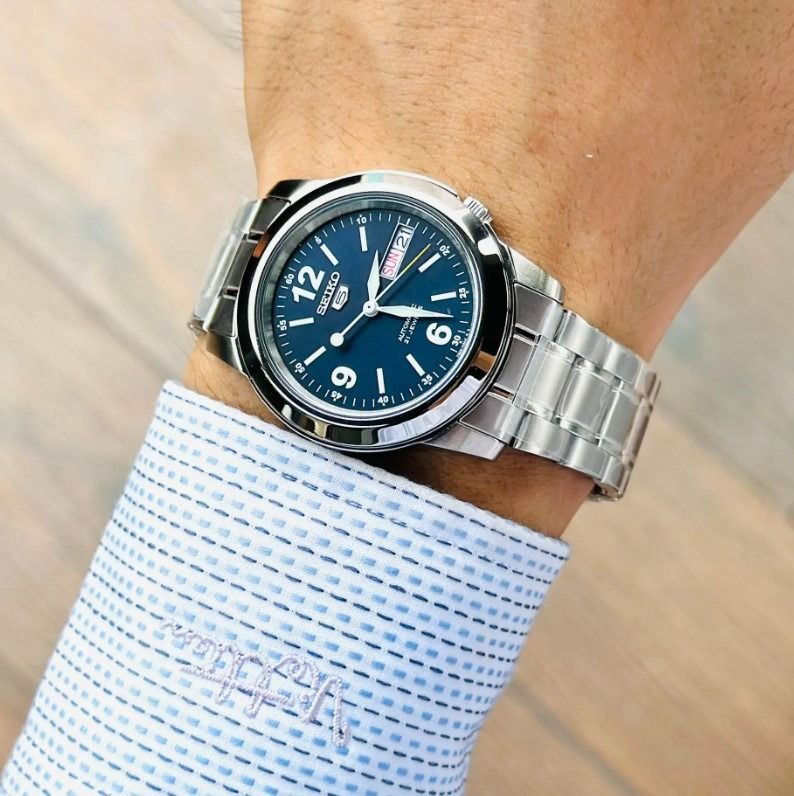 Seiko 5 SNKE61 Men Automatic Blue Dial Stainless Steel Watch snke61k sne61k1 Brand New In Box Men s Fashion Watches Accessories Watches on Carousell