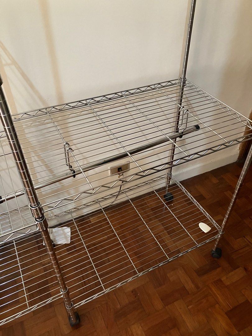 Seville wardrobe rack moveable (Category: Shelves, Cabinets & Racks) located in Manila. Submitted by totisells (Listing ID 1336916983, Image 3). Description: Seville classics wardrobe rack Best for walk in closet Rfs: moving Almost new. No issue. Can be configured to your liking. Update: oct 26, 2025. Item now stored in pampanga. I can bring back to makati for sure buyers.