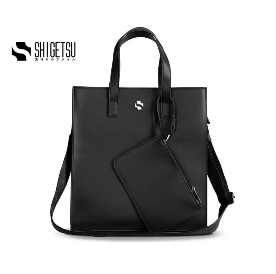 Shigetsu Leather Tote Bag (Category: Luxury Bags & Wallets) located in San Mateo. Submitted by _notjp (Listing ID 1336989920, Image 3). Description: Selling this Shigetsu hand/shoulder Bag Bag is in good condition and used it twice Rfs : Still prefer in using a backpack since my lappy is kinda heavy.