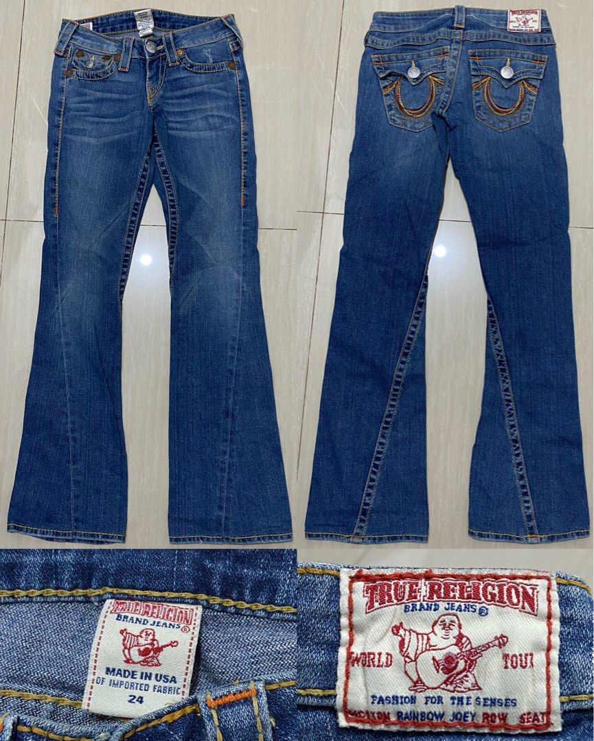 true religion joey big t io着用y2k 白ステッチ