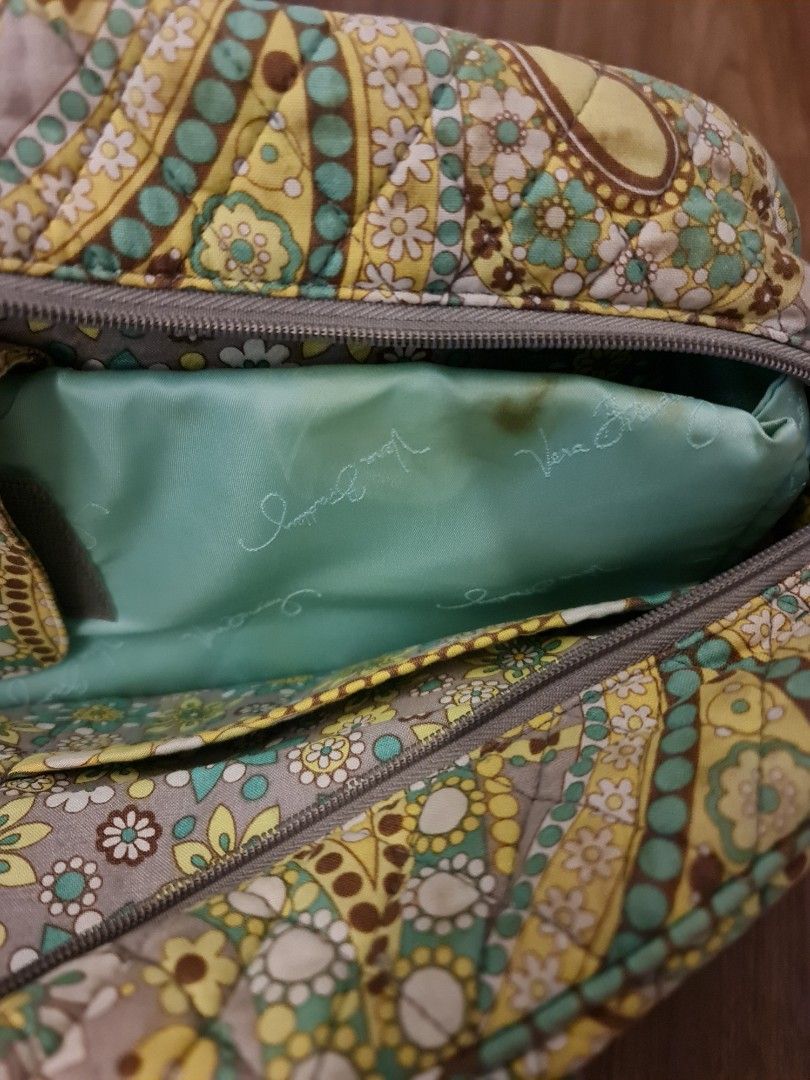 Vera Bradley Yellow Paisley Diaper Bag Babies Kids Going Out Diaper Bags Wetbags on Carousell