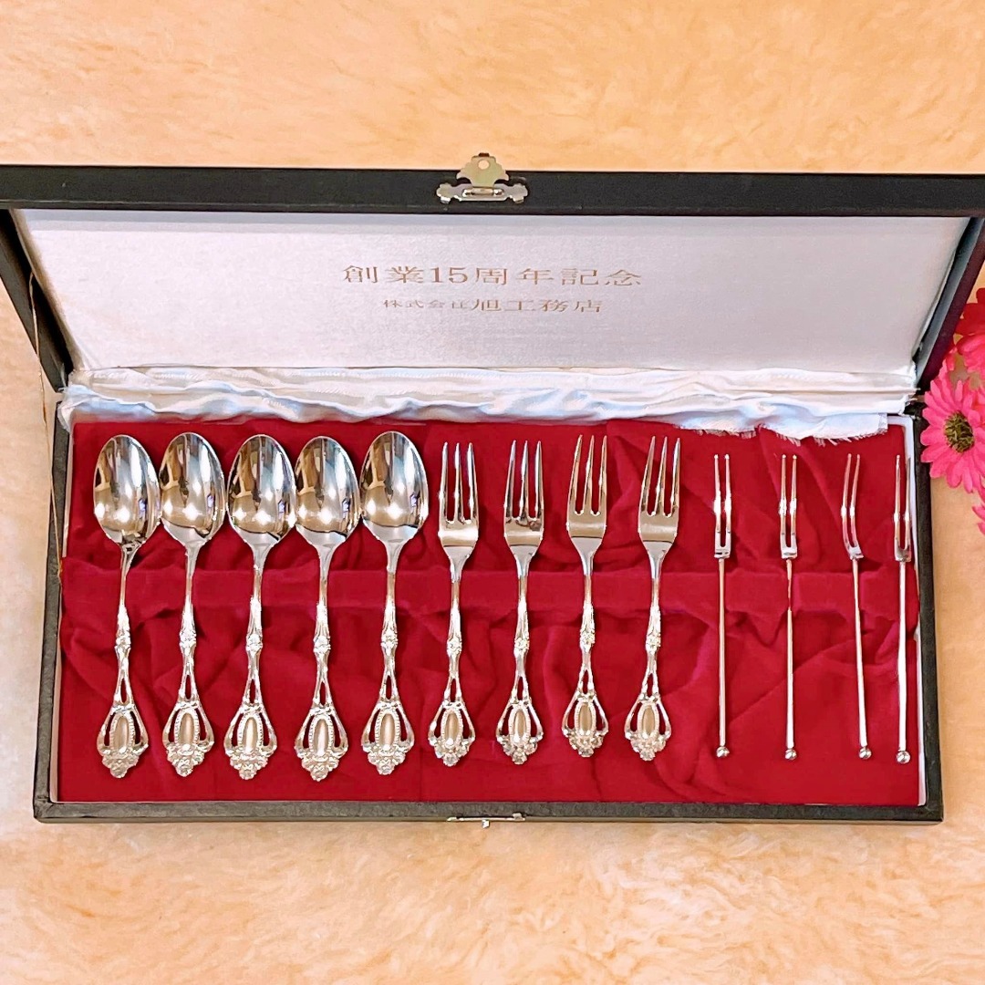 Vintage Charm NORITAKE Romantic Rose EPNS Japanese Silver Glossy Flatware Cutlery Set 13 Piece NEW Furniture Home Living Kitchenware Tableware Dinnerware Cutlery on Carousell