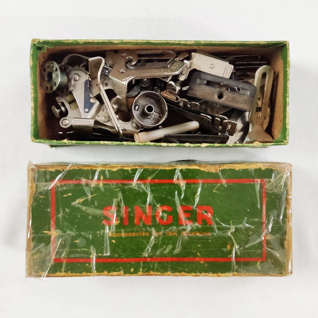 Vintage SINGER Sewing Machine Accessories / Attachments Set, TV & Home ...