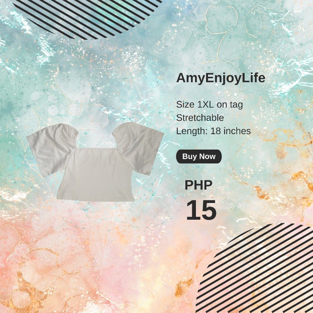 White Off-Shoulder Top for Plus Size (Category: Others Tops) located in Caloocan City. Submitted by declutterpreneur (Listing ID 1336925313, Image 1). Description: .