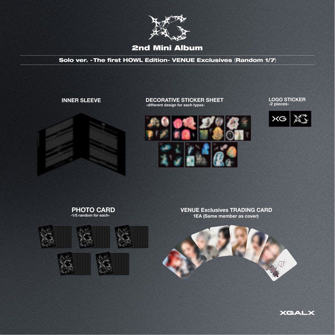 s*h様 XG / AWE Vinyl LP The first HOWL Ed XG 2nd Mini Album 'AWE' US TOUR LIMITED VINYL is now available in