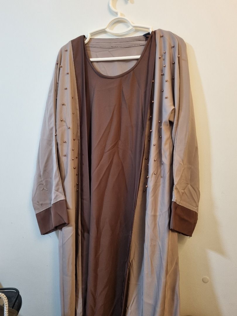 Abaya Bronze, Women's Fashion, Muslimah Fashion, Kaftans Jubahs
