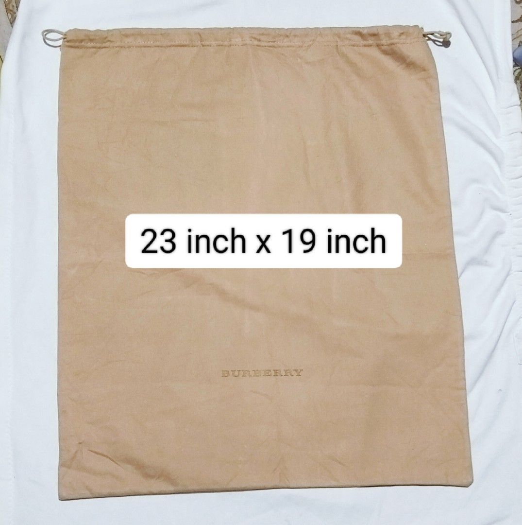 Authentic BURBERRY for backpack dust bag dustbag (Category: Luxury Bags & Wallets) located in Zamboanga. Submitted by luxuryaccessories_ella.2022 (Listing ID 1337180742, Image 1). Description: 👉 Authentic 👉Used Reminders: •Measured in inches • All items are preloved/ selected ukays. • Please manage your expectation. •No to long reservation (except Po sa suki ko na Po)‼️ •No to LOW BALLERS‼️(Will not entertain) •NO TO BUGOS BUYERS ‼️or JOY RESER