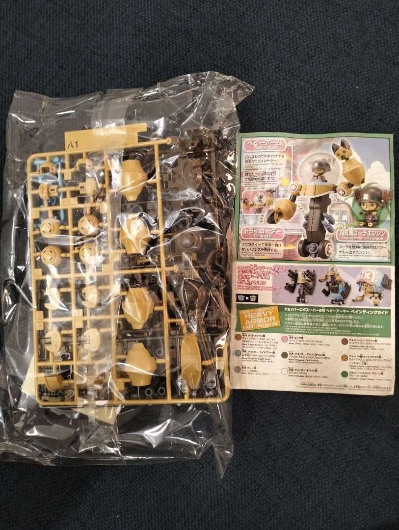 BANDAI One Piece Chopper Robo Super 2 Heavy Armor (Category: Figurines & Statues) located in Baguio. Submitted by bitsbaguio (Listing ID 1337108267, Image 2). Description: Complete Runners, SEALED No Box.