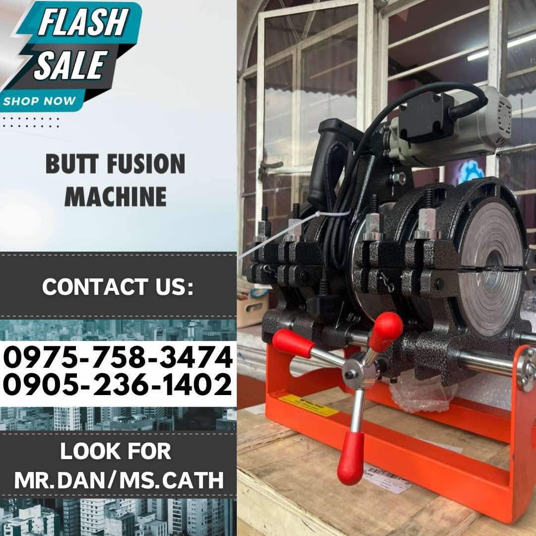 Butt fusion machine (Category: Construction Tools & Equipment) located in Manila. Submitted by cathvesta_sales (Listing ID 1337109656, Image 1). Description: .