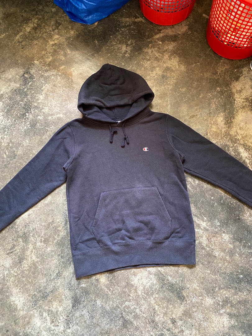 Plain grey champion hoodie store