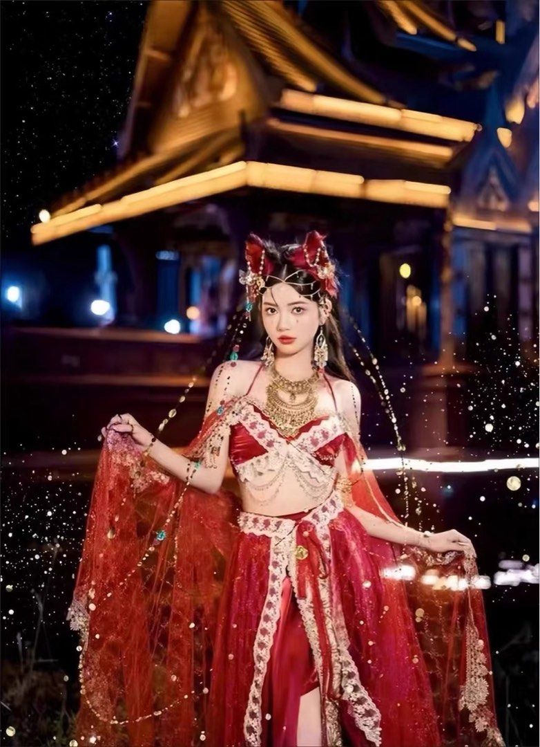 Chinese Hanfu Exotic  travel dress desert princess Sahara costume  Halloween Christmas, Women's Fashion, Dresses & Sets, Sets or Coordinates  on Carousell
