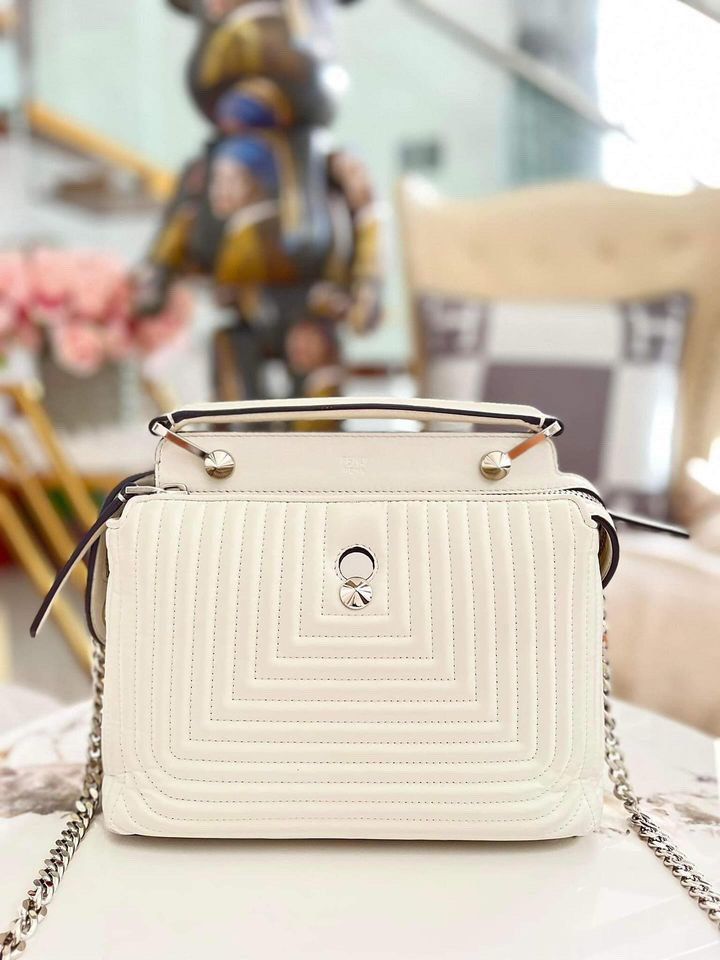 Fendi dot com 2way mini (Category: Luxury Bags & Wallets) located in San Juan City. Submitted by tingv (Listing ID 1337119440, Image 1). Description: Fendi dot com 2 way mini in good condition White but easy to maintain( can be easily wiped & cleaned).