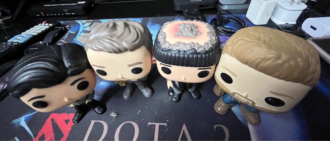 Funkopop bundle (Category: Designer & Blind Box Toys) located in Guagua. Submitted by goodbuysathome (Listing ID 1337235441, Image 2). Description: Original!!! Bundle FunkoPop 4pcs Bruce Wayne (rare) Jurassic world 2 Home alone Harry Capt America 1k 4pcs add sf 54 Gcash payment No box .