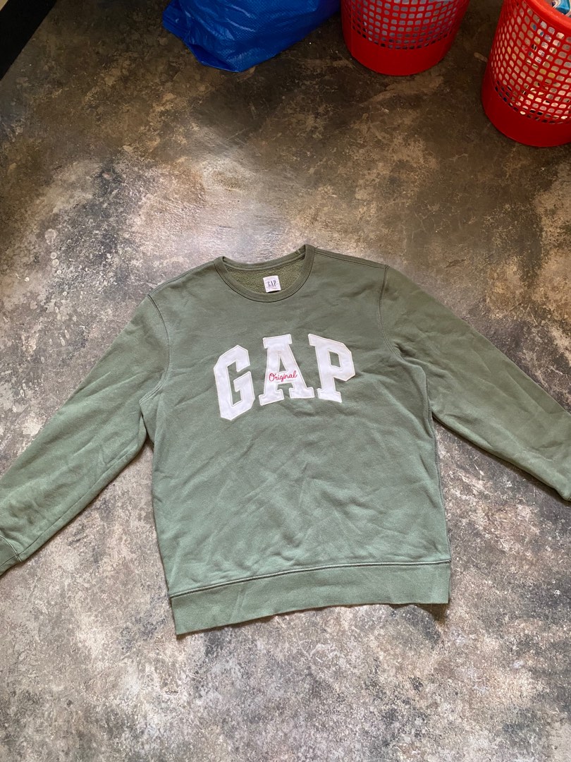GAP Spellout Sweatshirt Men s Fashion Tops Sets Hoodies on Carousell