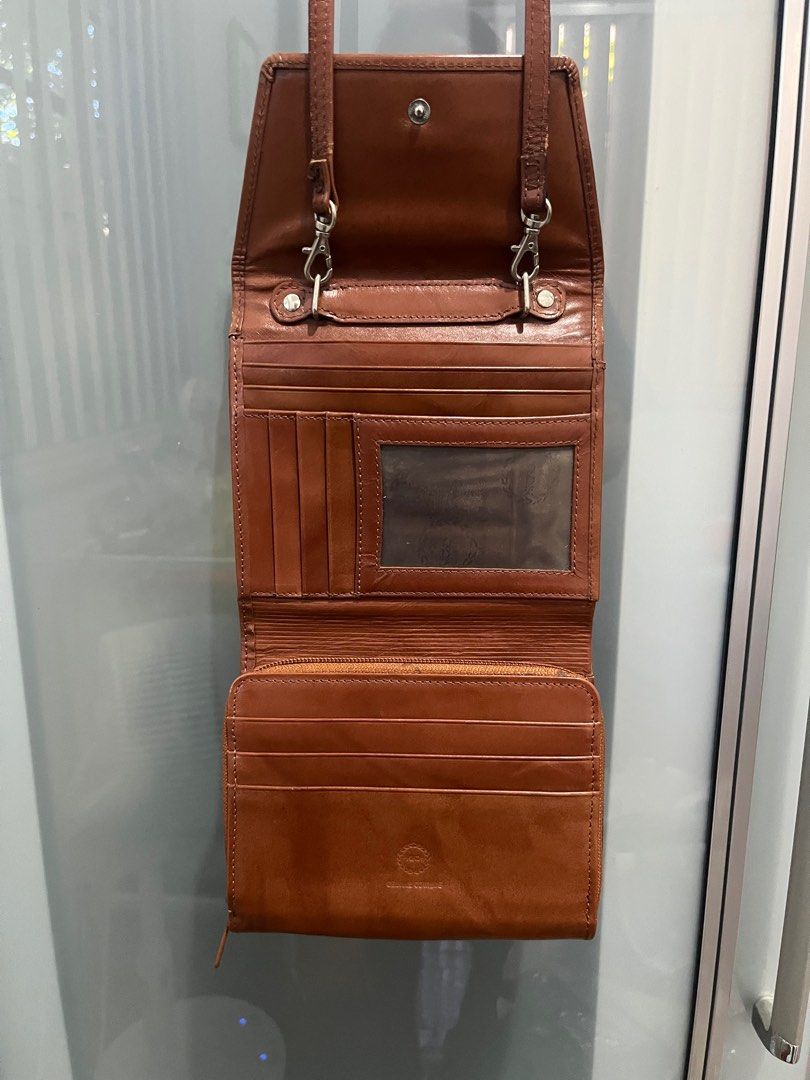 Genuine leather sling wallet bag (Category: Cross-body Bags) located in Marikina City. Submitted by myprelovedcollectibles (Listing ID 1337105806, Image 1). Description: .