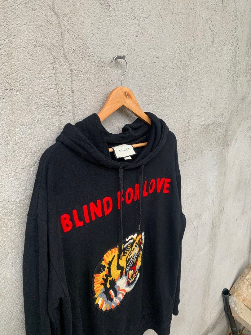 Gucci hoodie blind for love discount