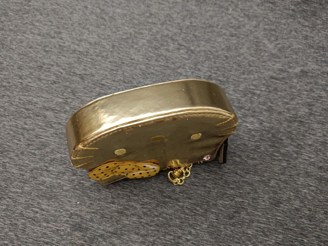 Hello Kitty 金色 錢包 零錢包 皮夾 Sanrio 三麗鷗
