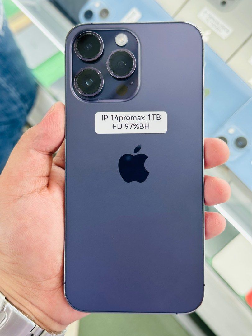 Iphone 14 Pro Max 1TB 97% Batt FU (Category: iPhone 14 Series) located in San Juan City. Submitted by javedsgadgetshop (Listing ID 1337066219, Image 1). Description: OPEN FOR INSTALLMENT VIA CREDIT CARD/GGIVES/SPAY/BILLEASE & SWAP/TRADE-IN! BUY AND SELL! Quick Specs : Iphone 14promax •1TB •NTC Variant •97% batt health •Factory Unlock •95% Smoothness •No hidden issue | No Repaired •100% Authentic | Not Refurbished •w/ OEM Charger & store warranty 