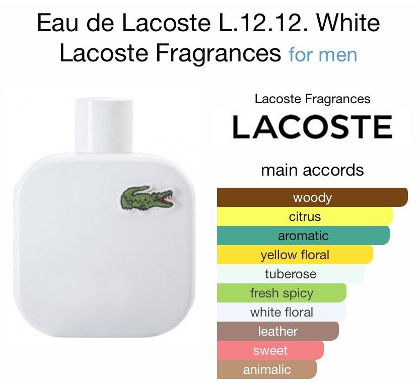 Lacoste Blanc Lacoste Fresh Perfume Bottle Lacoste White Notes Buy