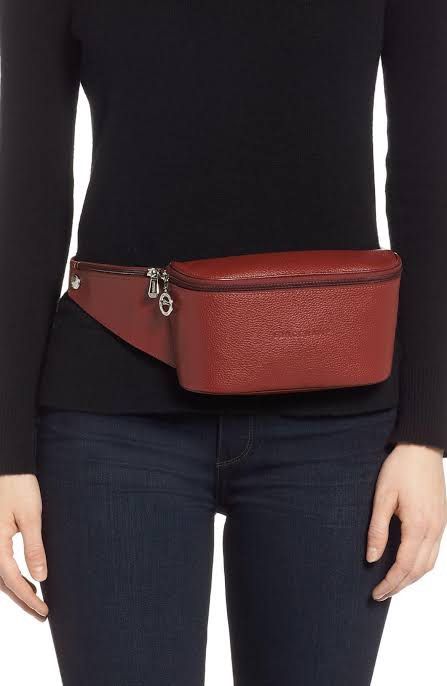 Original Longchamp Le Foulonne leather belt bag. Luxury Bags Wallets on Carousell