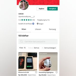 (Kategori: ) berada di . Dikirim oleh linicita (ID iklan 1337077267, Gambar 1). Deskripsi: .