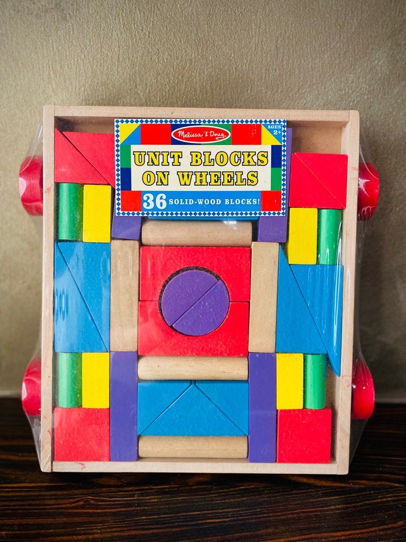 Melissa and doug blocks on wheels sales