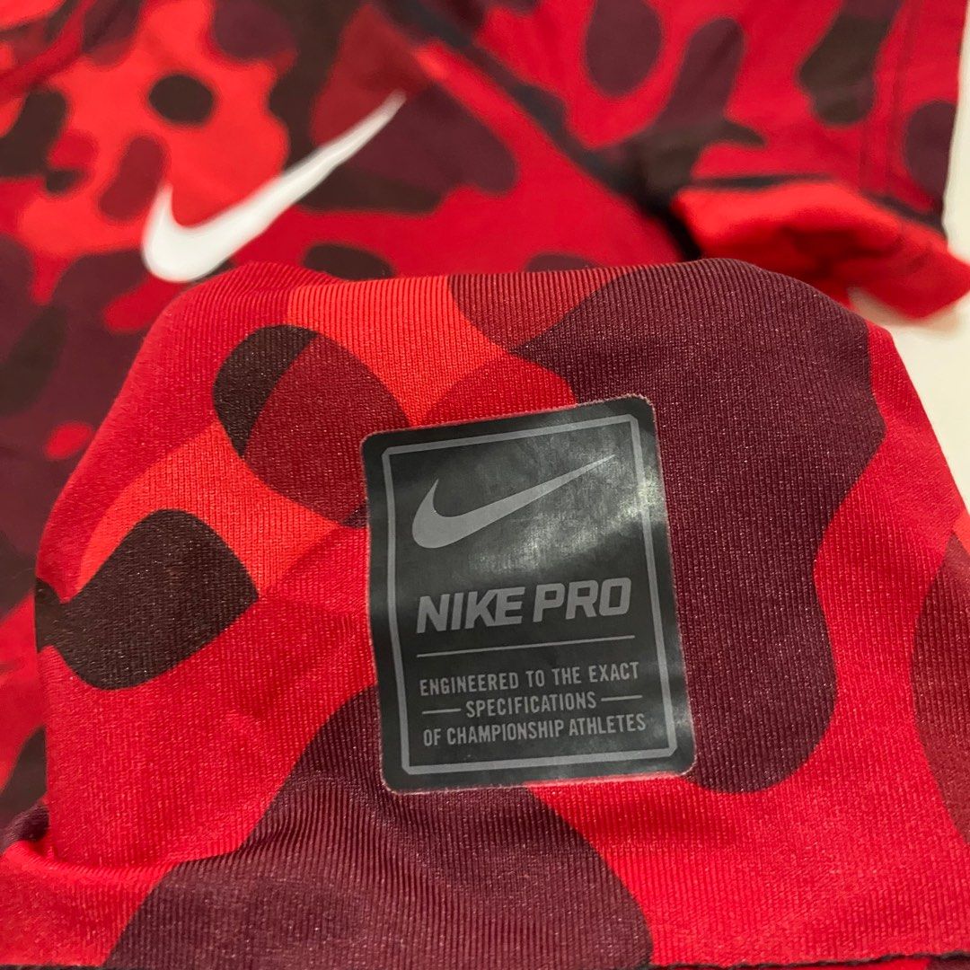 nike red camo shirt