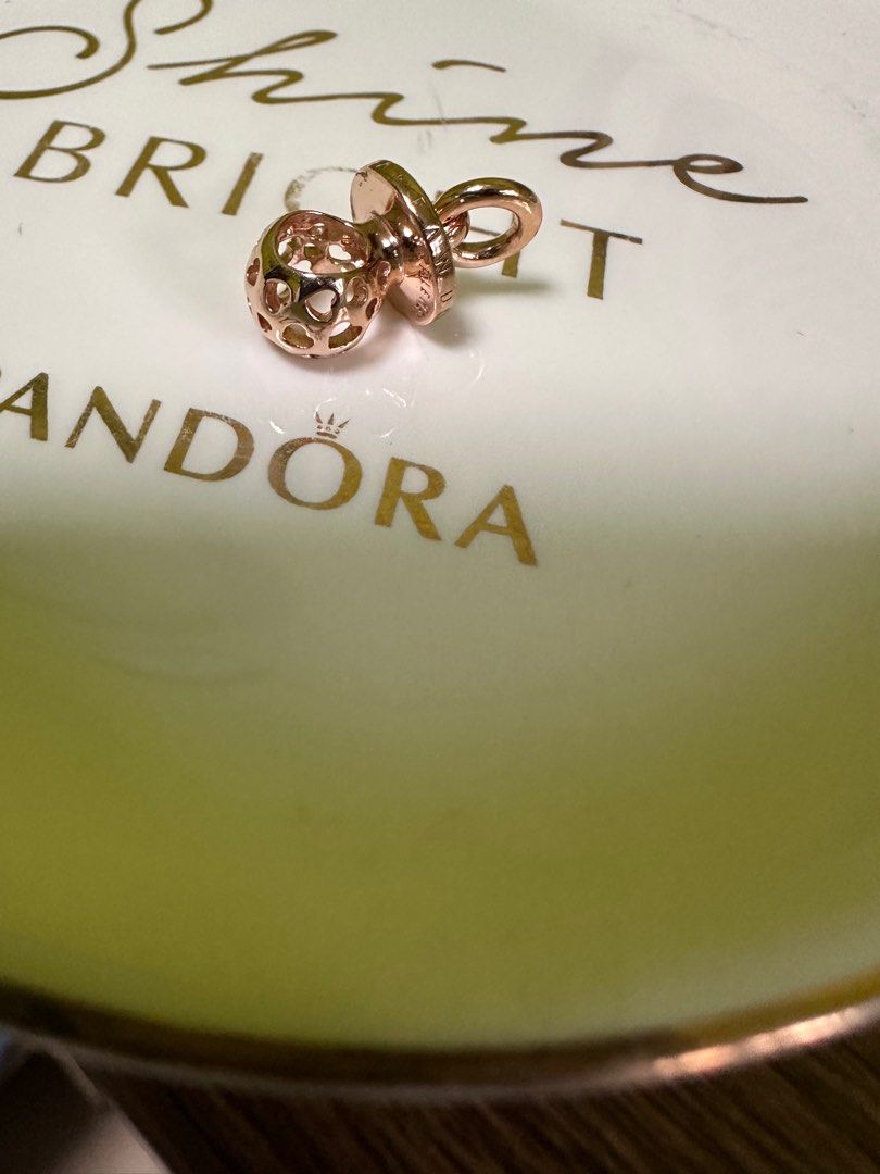 Pandora Rose HARMONIOUS HEARTS PACIFIER Charm Women s Fashion Jewelry Organisers Charms on Carousell