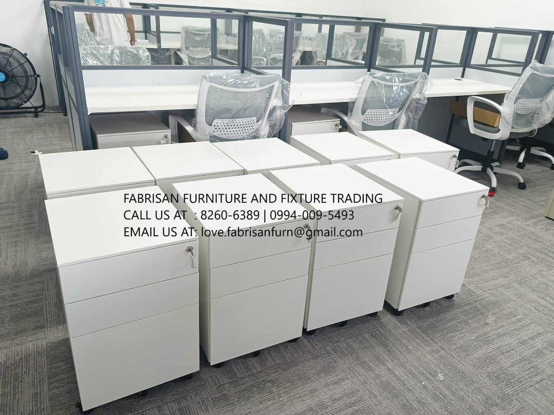 Pedestal Workstation - Double Pedestal Desk, Drop File Storage Cabinets ...