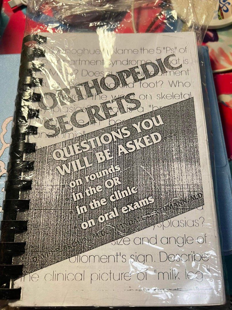 physical therapy orthopedic secrets book for board exam (Category: Textbooks) located in Manila. Submitted by hoseoksdream (Listing ID 1337074850, Image 1). Description: best for exams 😬.