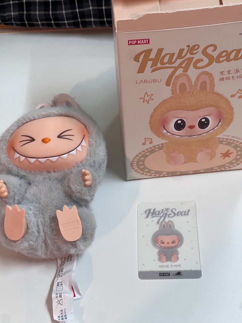 正規品POP MART LABUBU HAVE A SEAT hehe へへ Pop Mart Labubu The Monsters Have a Seat HEHE Vinyl Plush | eBay