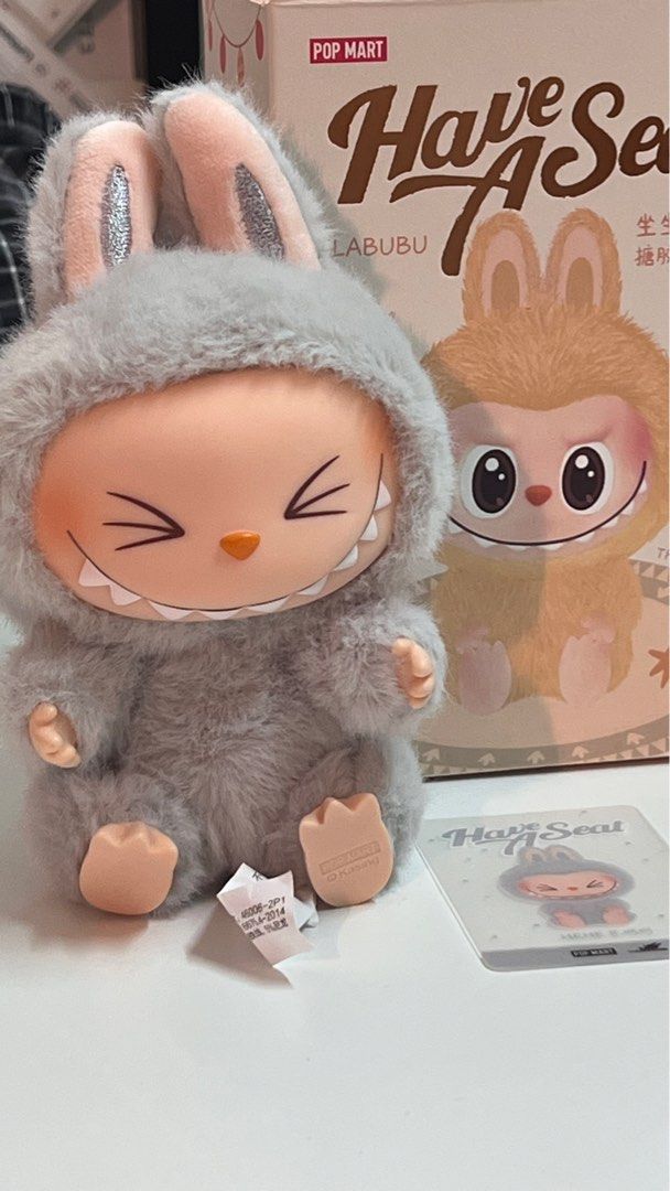 正規品 POP MART LABUBU Have a Seat HEHE POP NOW:THE MONSTERS - Have a Seat Vinyl Plush Blind Box