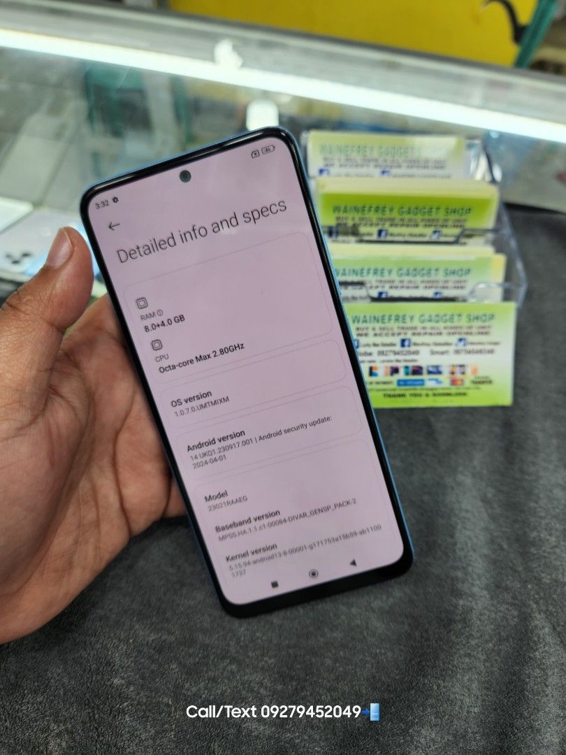 Redmi Note12 8+4gb/256gb (Category: Xiaomi) located in Manila. Submitted by lucky.charm.gadgets (Listing ID 1337225543, Image 2). Description: Redmi Note12 8+4gb/256gb SLIGHTLY USED MAKINIS NO HIDDEN ISSUE NO REPAIR HISTORY CHECK TO SAWA BAGO BAYARAN PEDE SA MAARTE MAGBASA KA MUNA BAGO KA MAG REACT ! Buy at your own risk 😊 For fast transaction call/text 09279452049,09704549350 *PAG COD SAMIN ANG PERSONAL RIDER Required po yung Payment First sa s