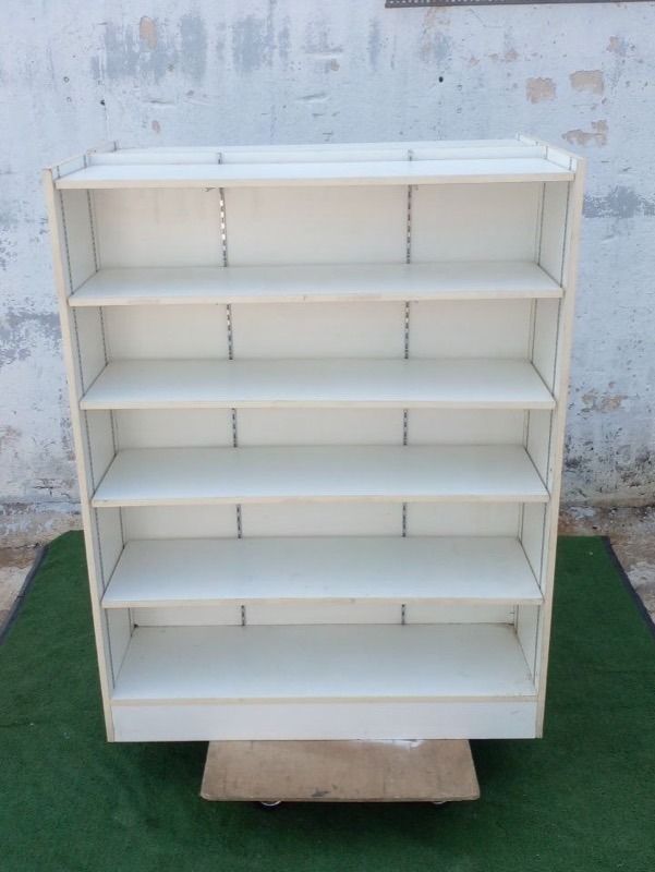 S14-A Rak Gondola 2 side Rack Wooden Display Rack White, Furniture ...